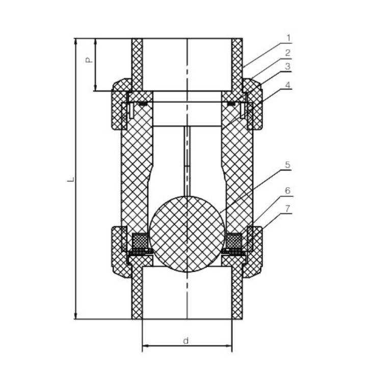 Ball Core Check Valve